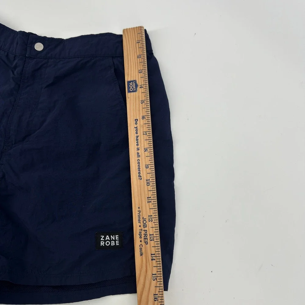 Zanerobe Shorts‎ Mens 32 Navy Blue Nylon Mesh Lined Board Trunks ZNRB-03-CRF